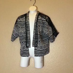 Black and White Cardigan